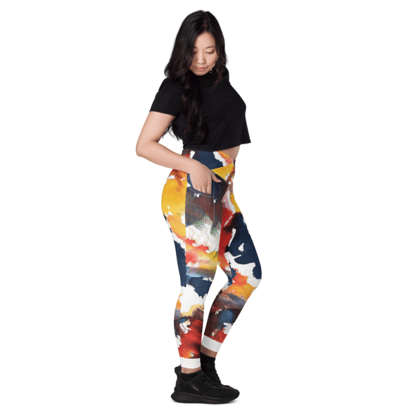 All-over print unisex wide-leg pants