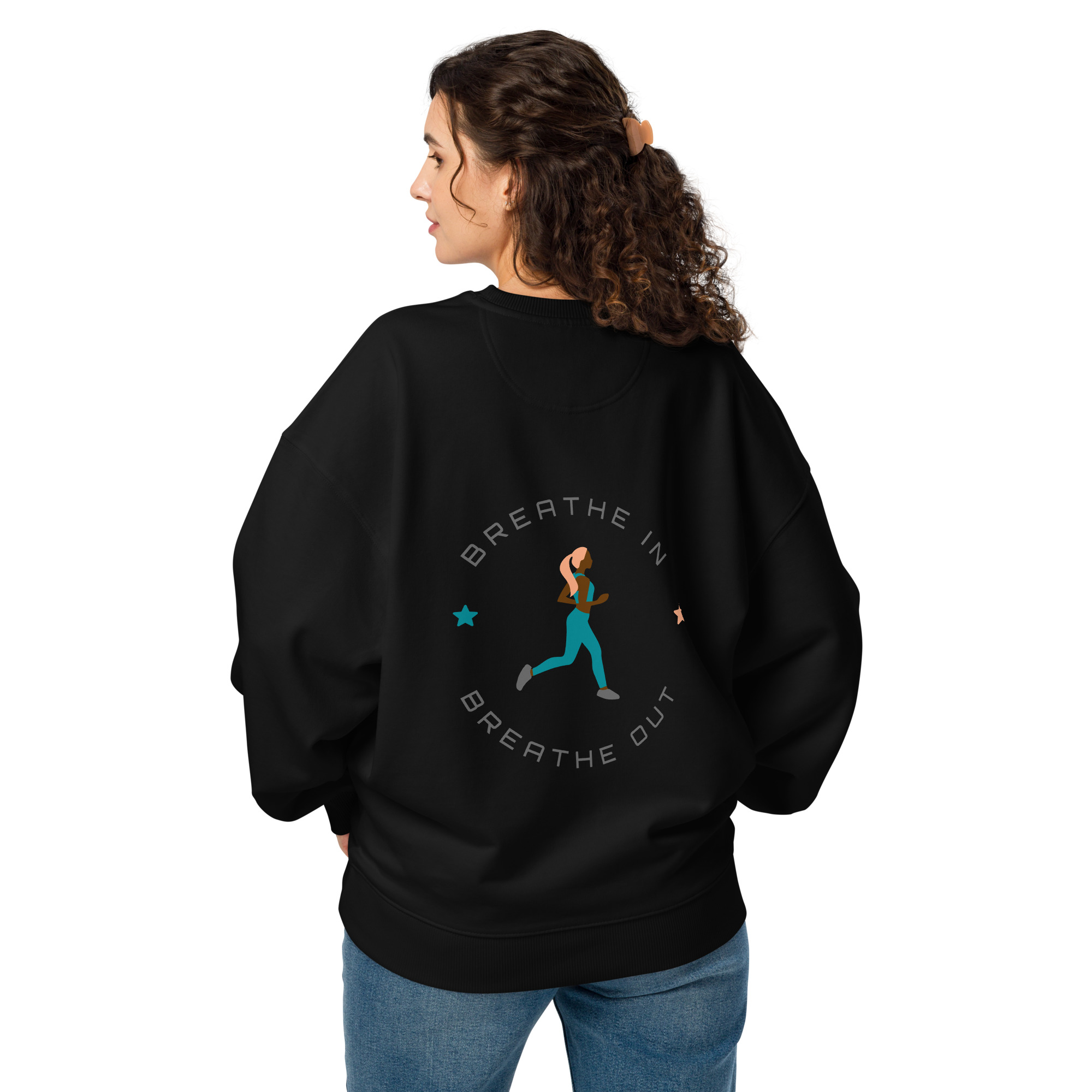 Unisex organic oversized sweatshirt - Image 3