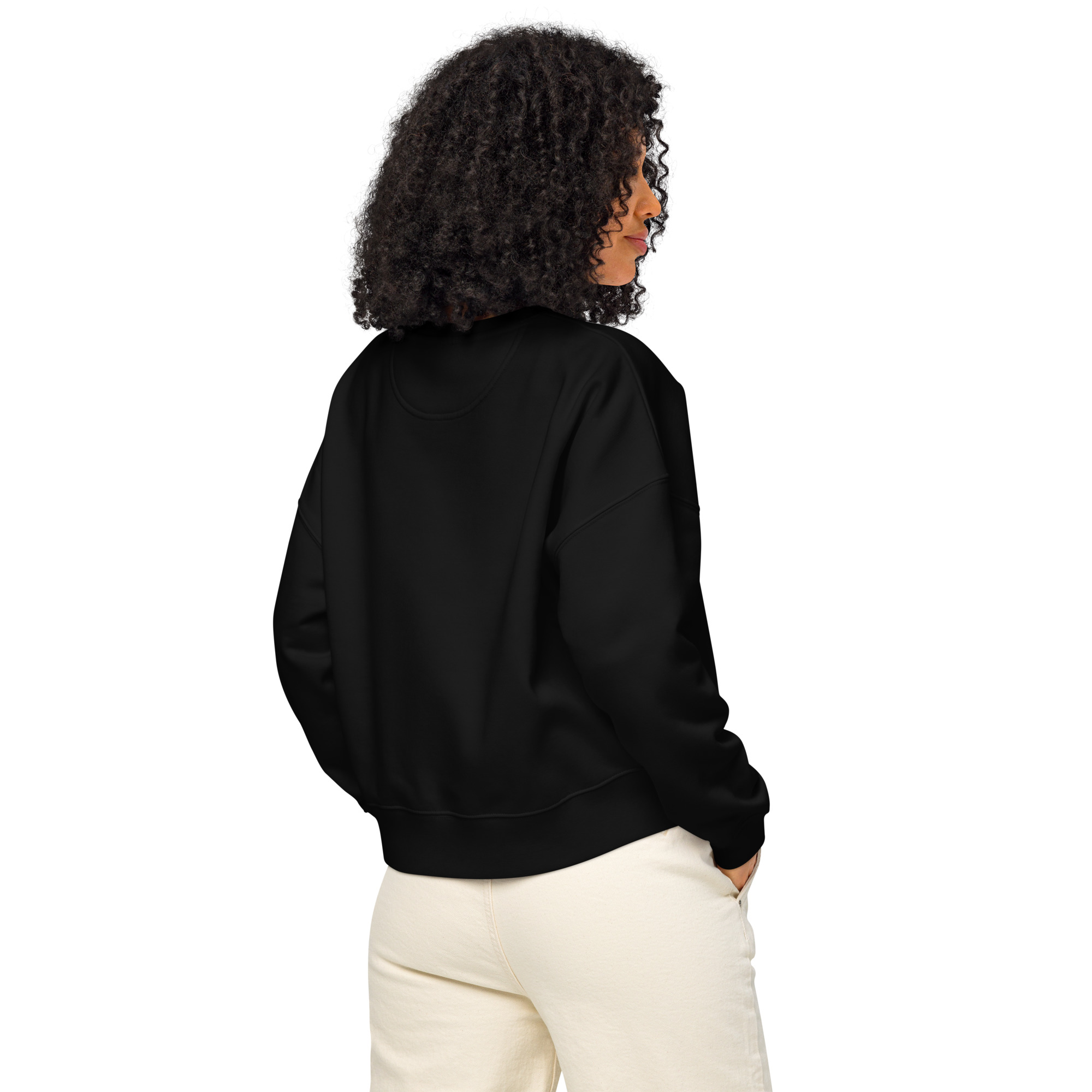 Women’s organic crew neck sweatshirt - Image 2