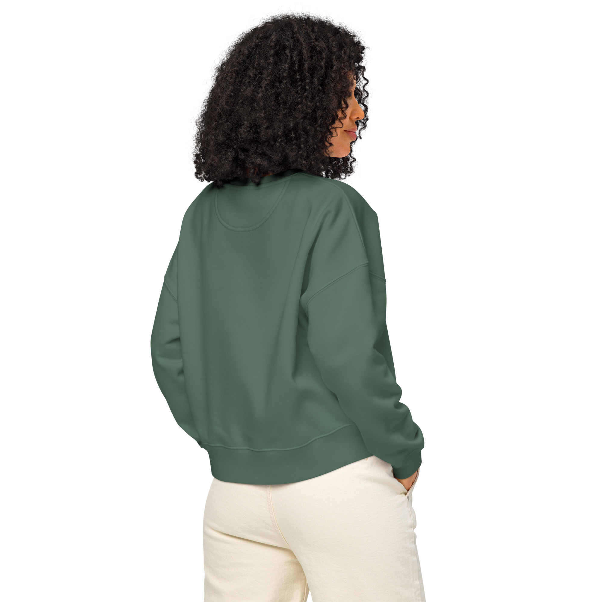 Women’s organic crew neck sweatshirt - Image 5