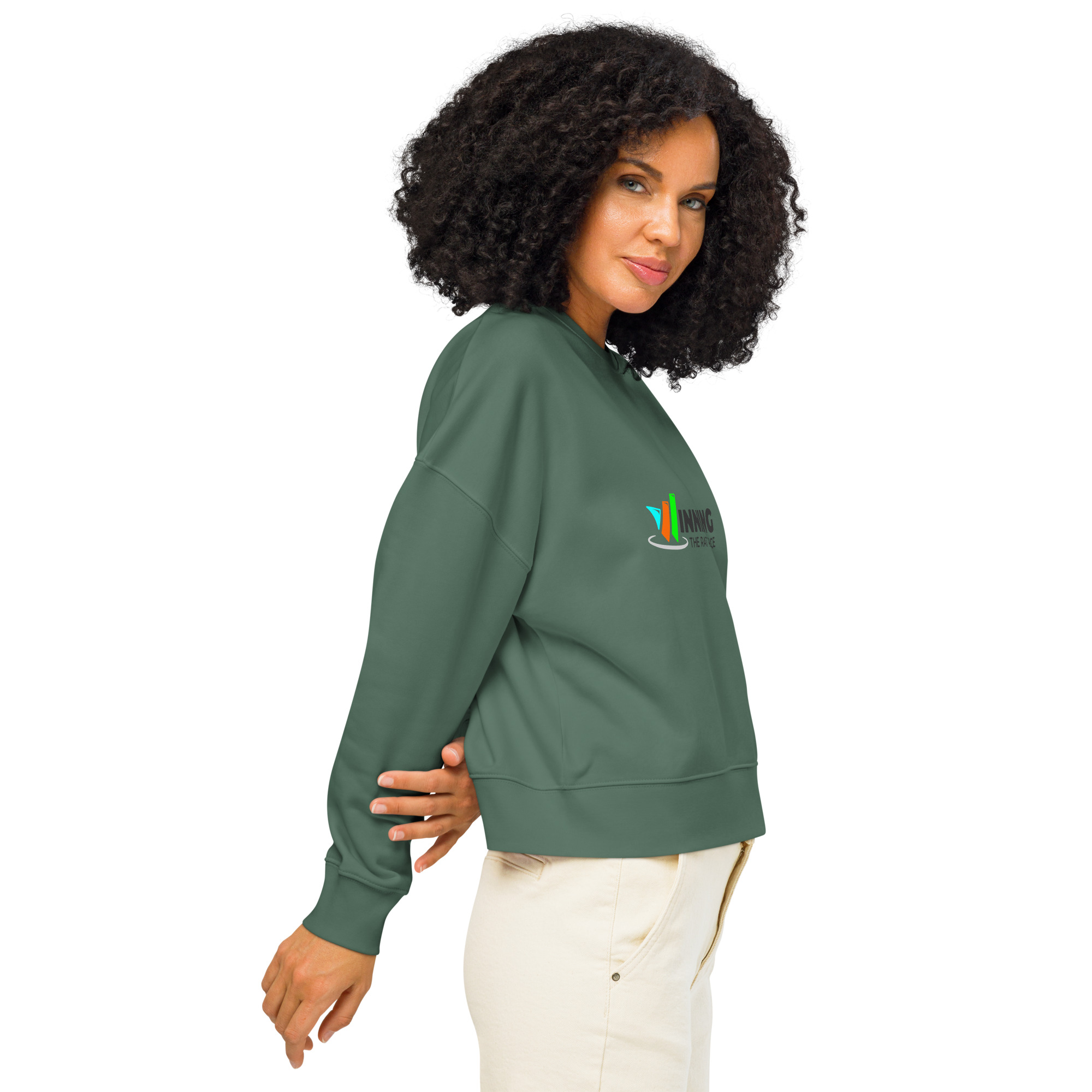 Women’s organic crew neck sweatshirt - Image 8