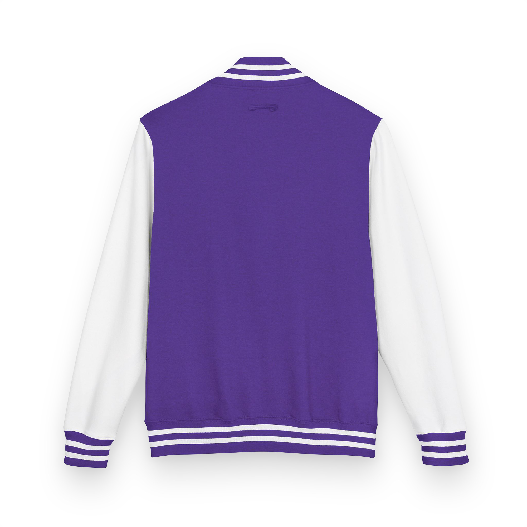 Purple/White - Heavyweight letterman jacket - Image 2